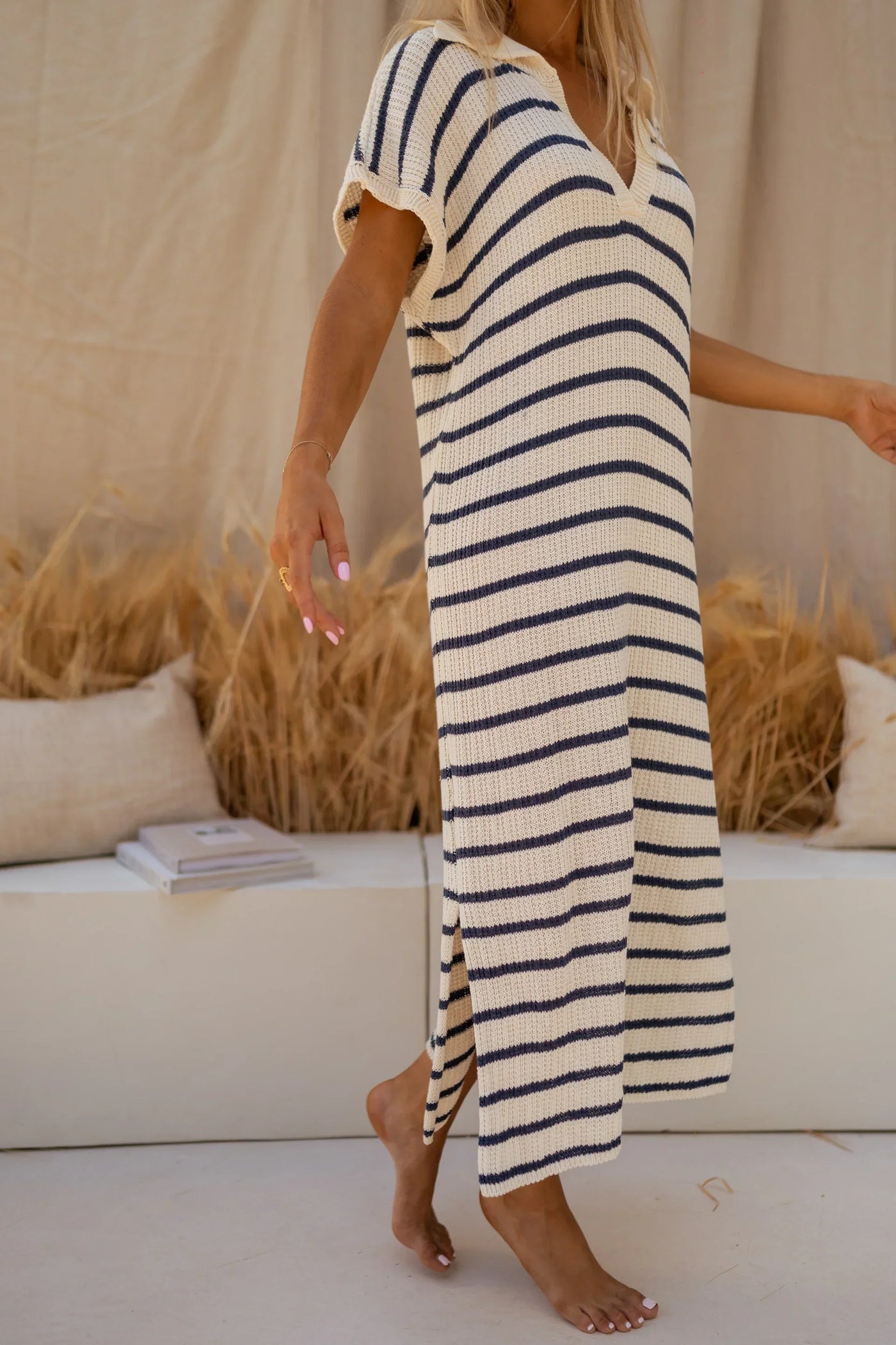 SOPHIA™ | LA ROBE TRICOTÉE À RAYURES