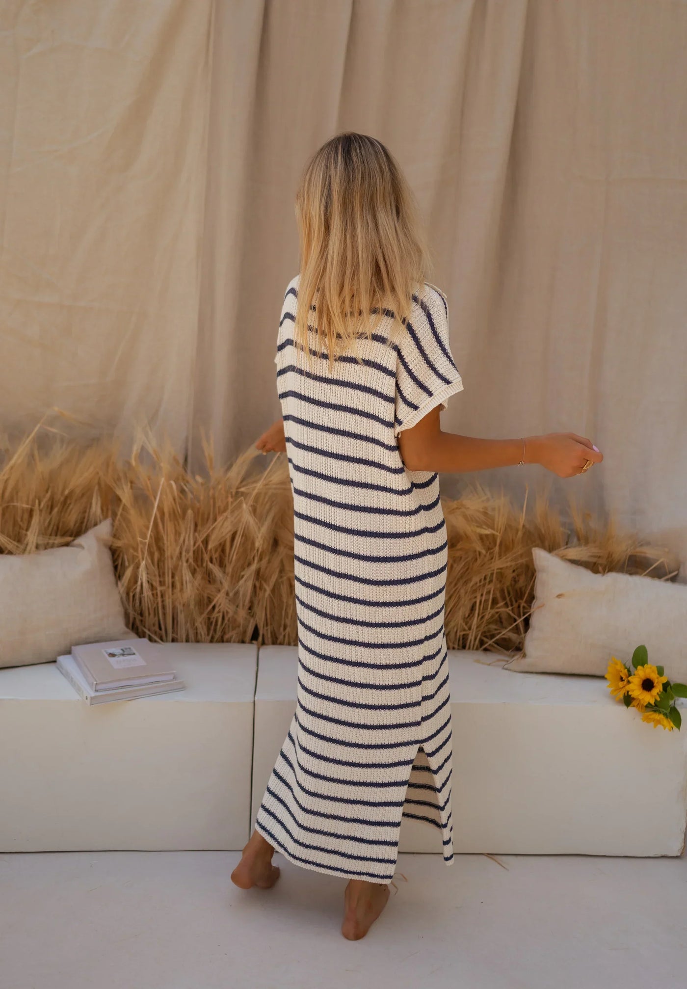 SOPHIA™ | LA ROBE TRICOTÉE À RAYURES