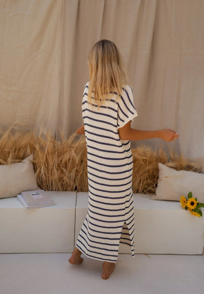 SOPHIA™ | LA ROBE TRICOTÉE À RAYURES
