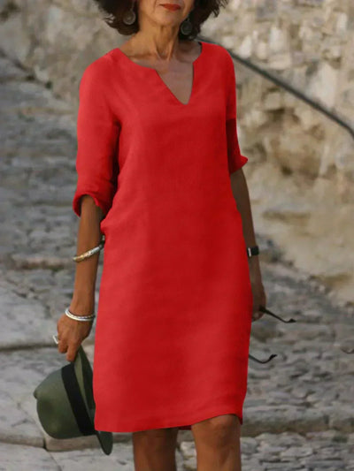 Beatrice™ - Robe Beatrice élégante avec décolleté en V surélevé