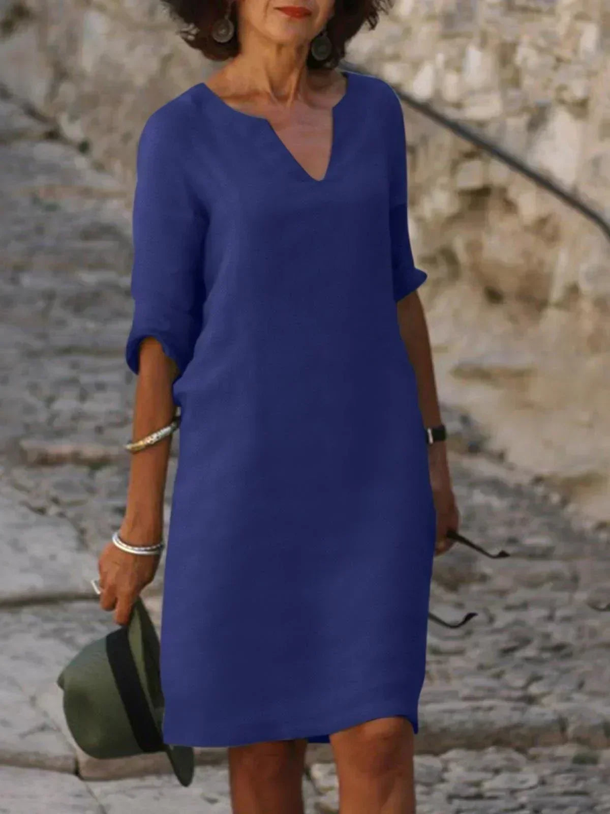 Beatrice™ - Robe Beatrice élégante avec décolleté en V surélevé