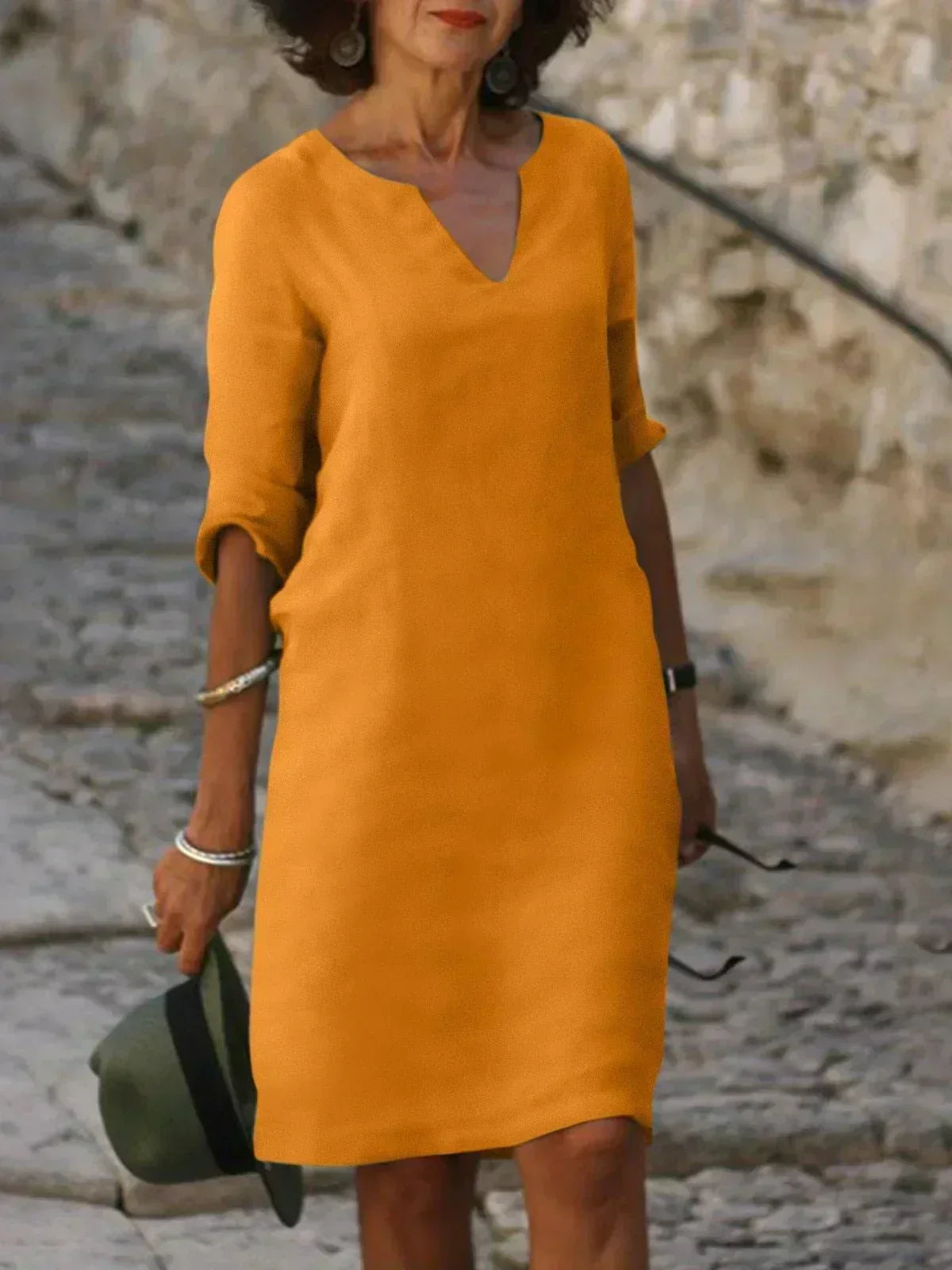 Beatrice™ - Robe Beatrice élégante avec décolleté en V surélevé