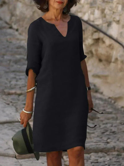 Beatrice™ - Robe Beatrice élégante avec décolleté en V surélevé