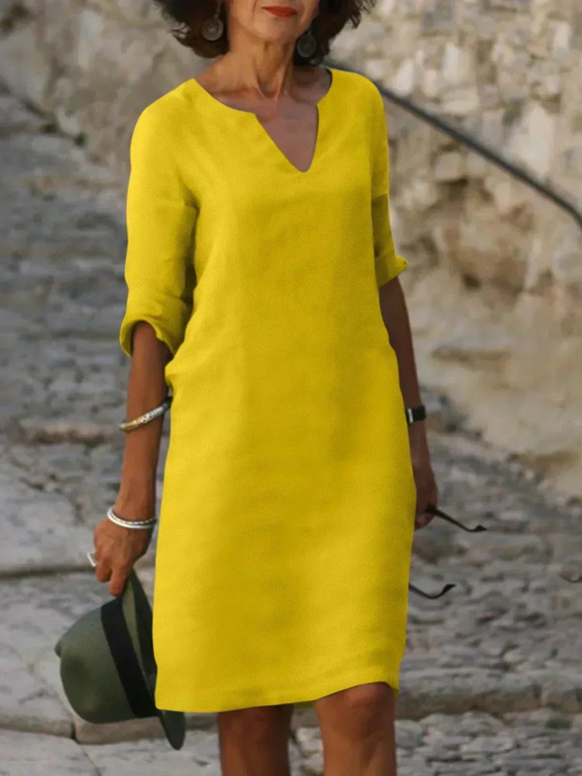 Beatrice™ - Robe Beatrice élégante avec décolleté en V surélevé