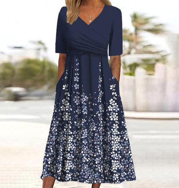 Susannah | Robe maxi élégante avec détail floral