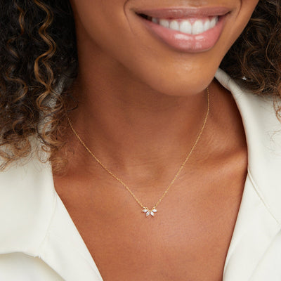 Collier Omelia Kristallblad