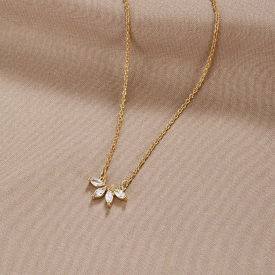 Collier Omelia Kristallblad