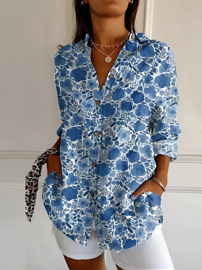 Avril | Blouse élégante avec des imprimés ludiques