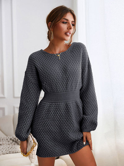 Joleana - Robe Mini Tricotée - Confortable et Élégante - Femme