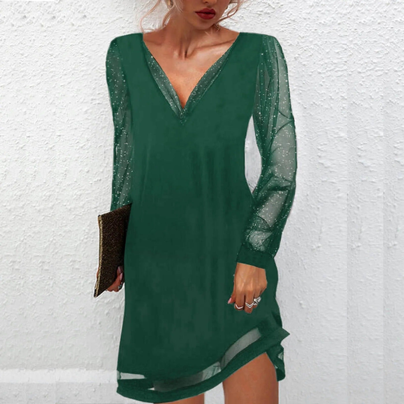 Isabeau - Robe De Soirée Classique Avec Col En V Et Allure Luxueuse
