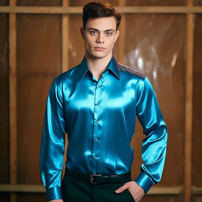 Rolf - Chemise en satin - Luxe - Hommes